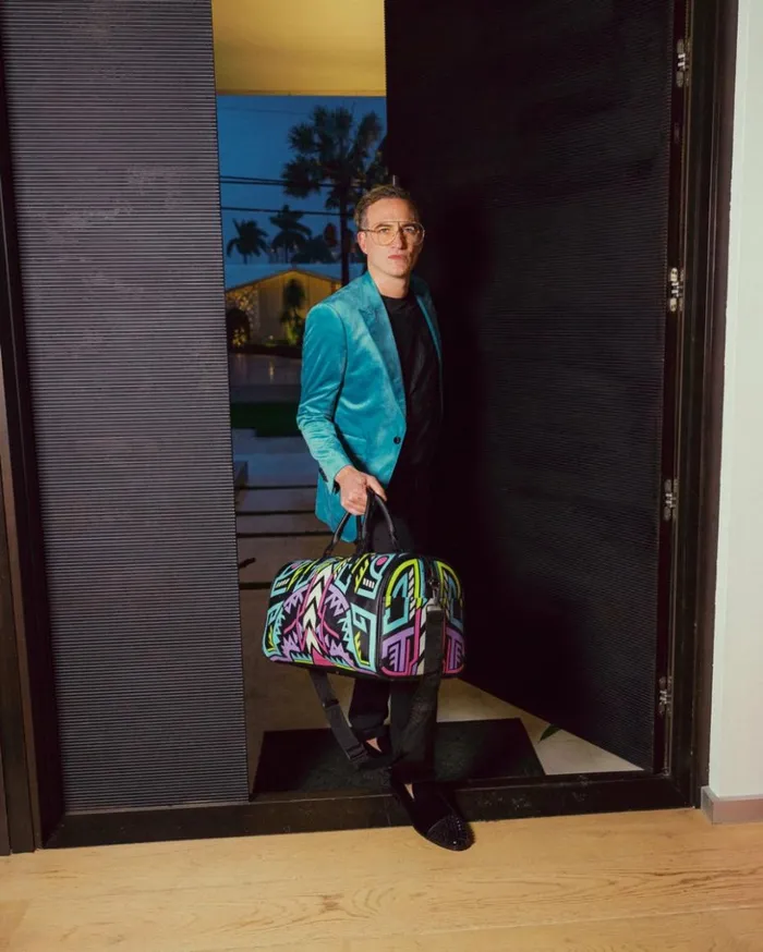 AI PATH TO THE FUTURE III DUFFLE 8211 SANDFLOWER COLLAB GLOW IN THE DARK Bags SPRAYGROUND