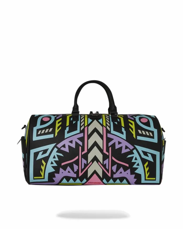 AI PATH TO THE FUTURE III DUFFLE 8211 SANDFLOWER COLLAB GLOW IN THE DARK Bags SPRAYGROUND