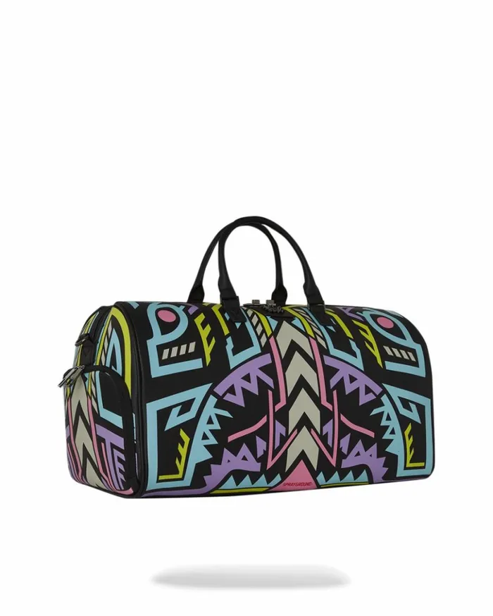 AI PATH TO THE FUTURE III DUFFLE 8211 SANDFLOWER COLLAB GLOW IN THE DARK Bags SPRAYGROUND