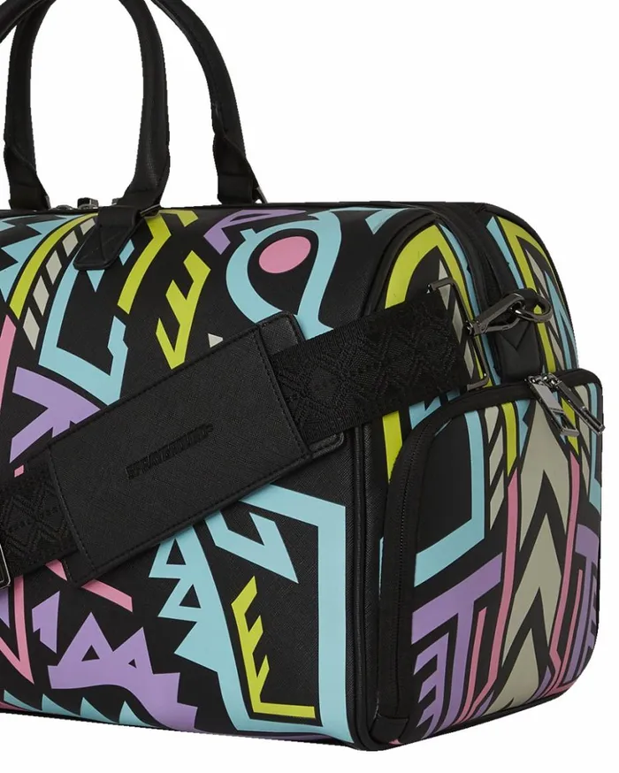 AI PATH TO THE FUTURE III DUFFLE 8211 SANDFLOWER COLLAB GLOW IN THE DARK Bags SPRAYGROUND