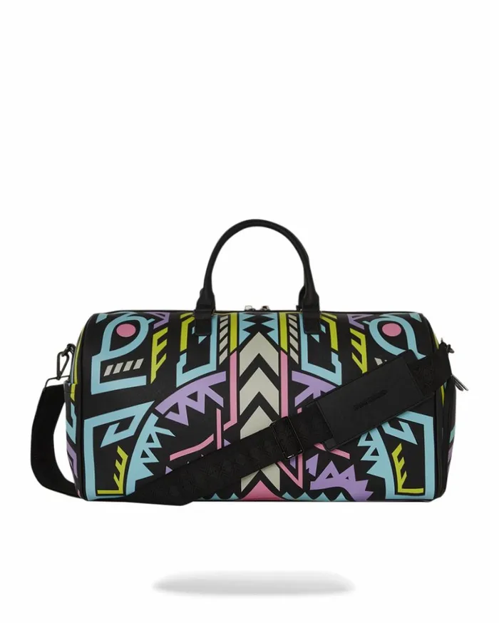 AI PATH TO THE FUTURE III DUFFLE 8211 SANDFLOWER COLLAB GLOW IN THE DARK Bags SPRAYGROUND