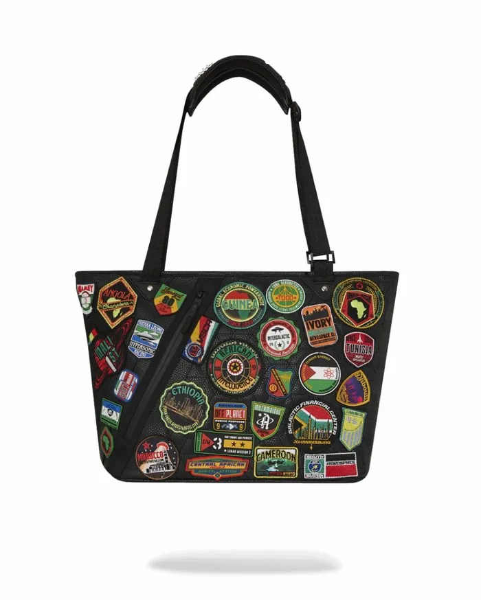 AI THE 54 PATCHES OF AFRICA CARGO TOTE Bags SPRAYGROUND