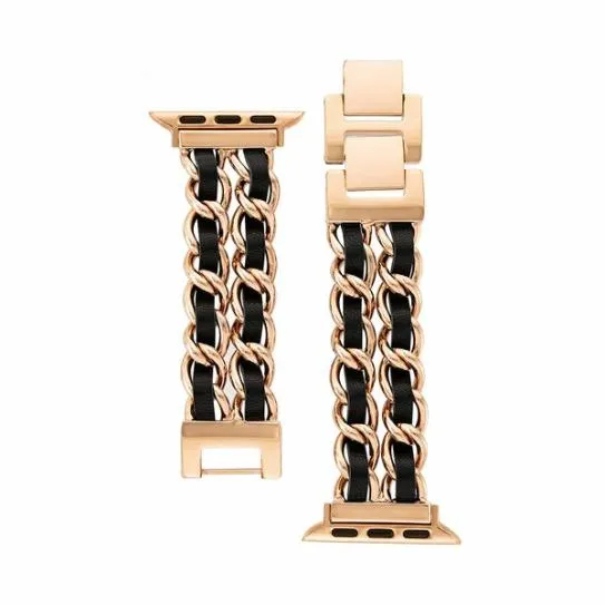 Accessories Apple Watch LINKED WATCH BAND GOLD 4244MM Gold Steve Madden Watches