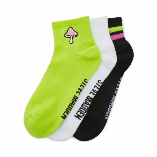 Accessories MUSHROOM ANKLET SOCKS GREEN MULTI Green Multi Steve Madden Socks and Tights