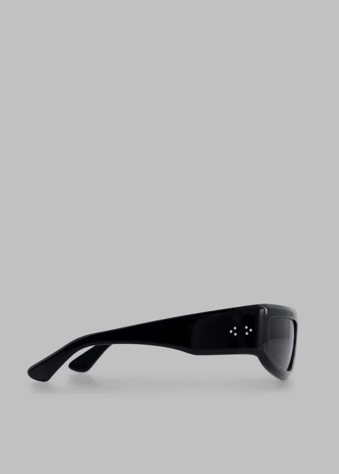 Accessories WomenMen The Frankie Shop Port Tanger Andalucia Sunglasses 8211 Black AcetateBlack Lens