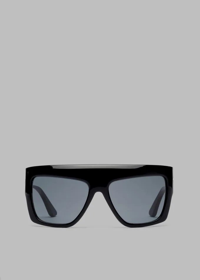 Accessories WomenMen The Frankie Shop Port Tanger Hal Sunglasses 8211 Black AcetateBlack Lens