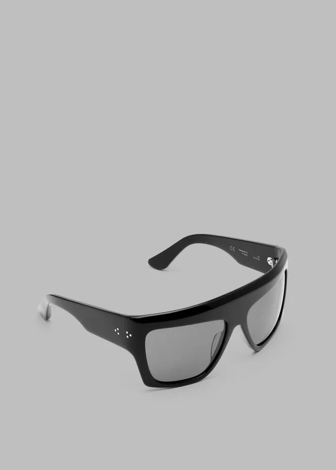 Accessories WomenMen The Frankie Shop Port Tanger Hal Sunglasses 8211 Black AcetateBlack Lens
