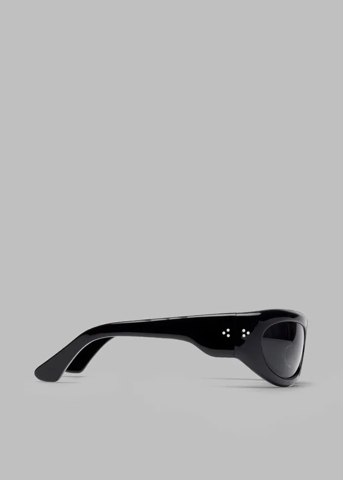 Accessories WomenMen The Frankie Shop Port Tanger Safaa Sunglasses 8211 Black AcetateBlack Lens