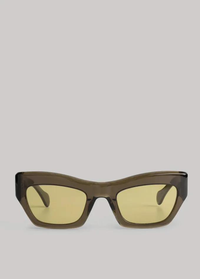 Accessories Women The Frankie Shop Port Tanger Ayreen Sunglasses 8211 Cardamom