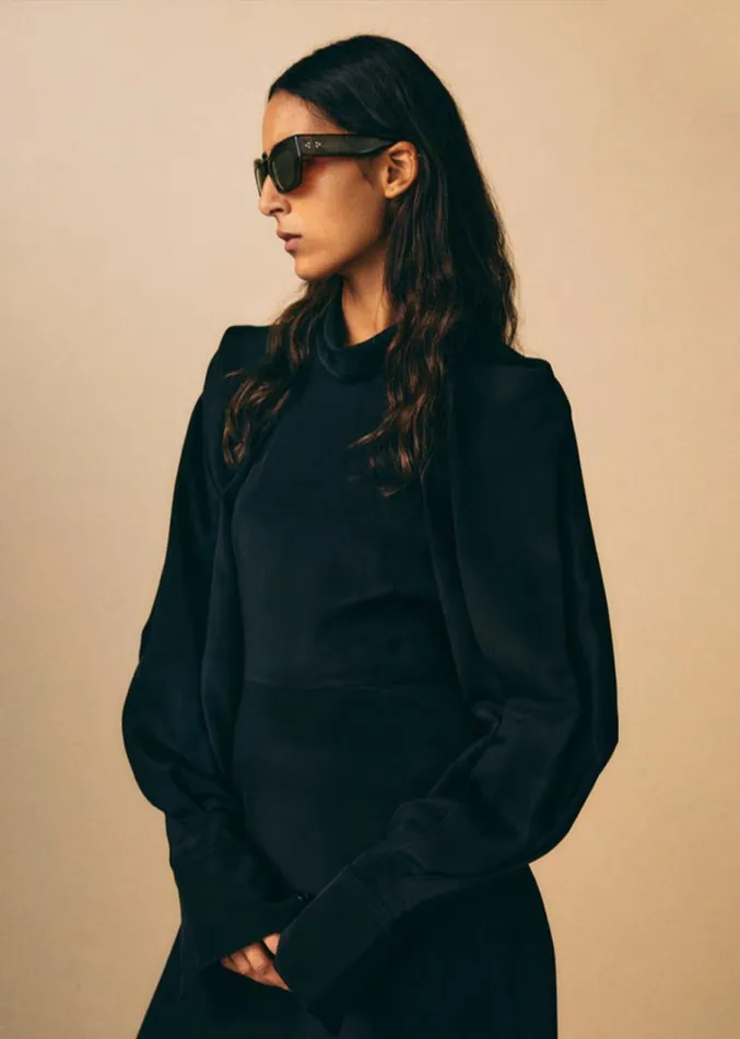 Accessories Women The Frankie Shop Port Tanger Ayreen Sunglasses 8211 Cardamom
