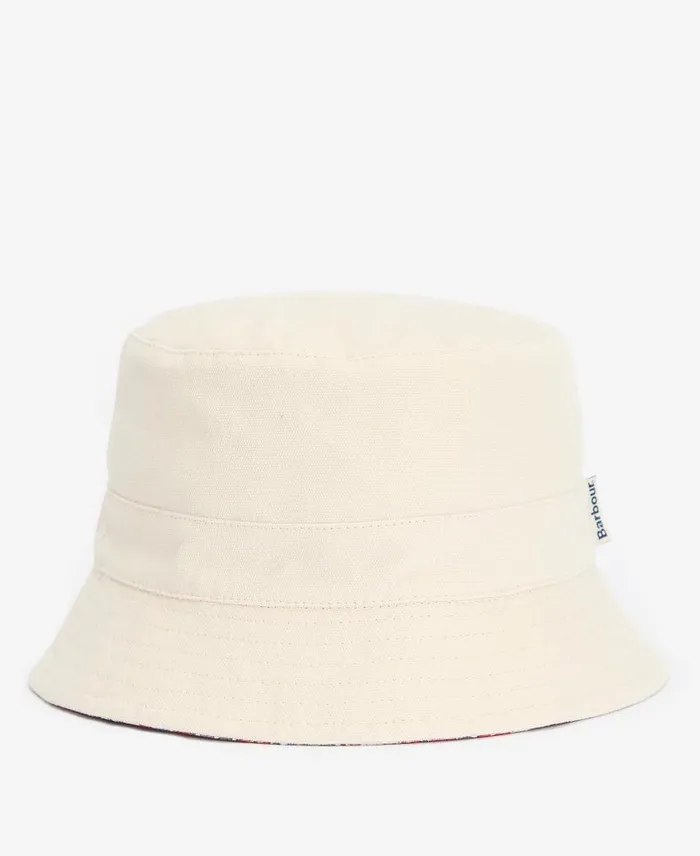 Adria Reversible Bucket Hat Parchment Women Barbour Hats