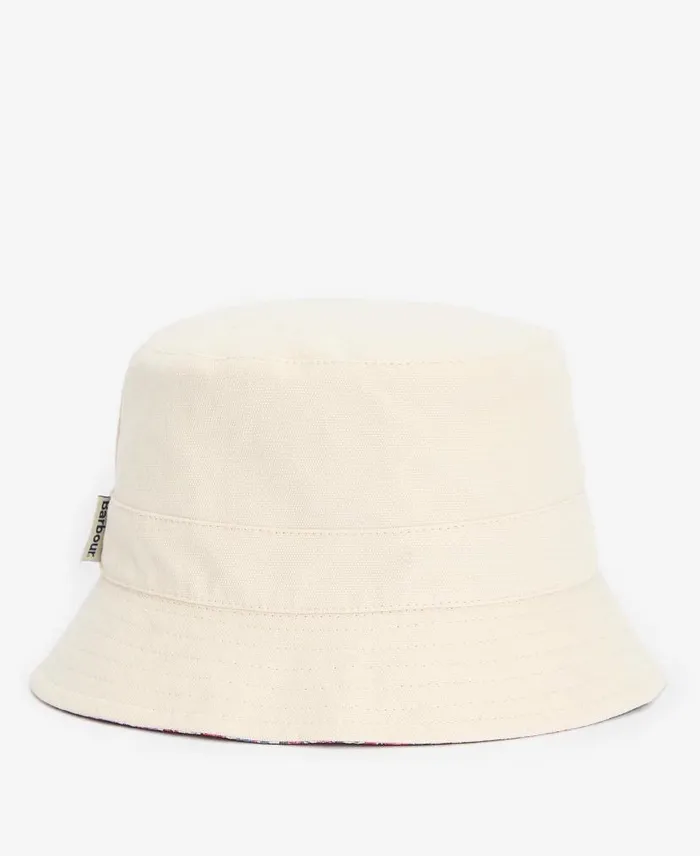 Adria Reversible Bucket Hat Parchment Women Barbour Hats
