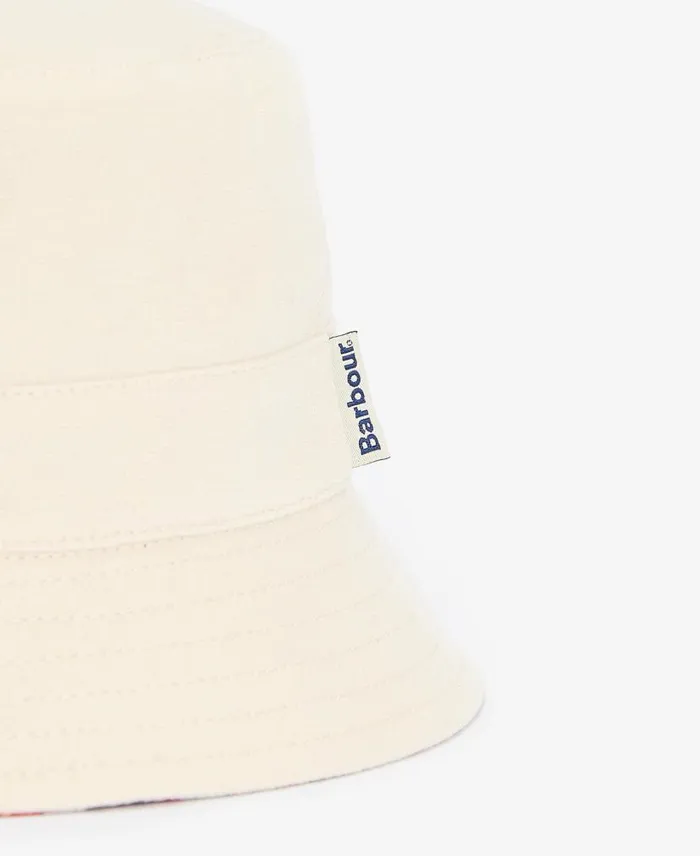 Adria Reversible Bucket Hat Parchment Women Barbour Hats