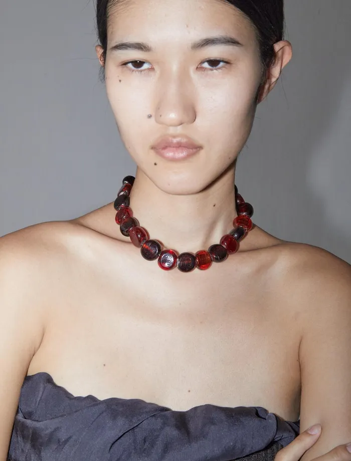 Adrienne Dark Red Women Paloma Wool Jewelry