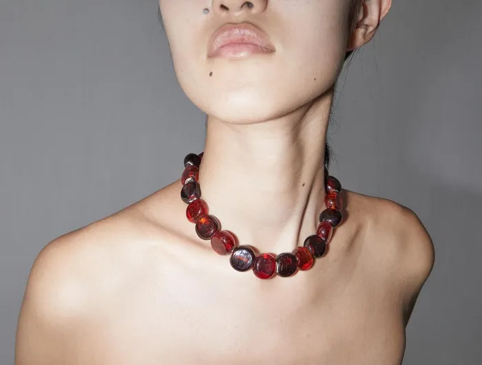 Adrienne Dark Red Women Paloma Wool Jewelry