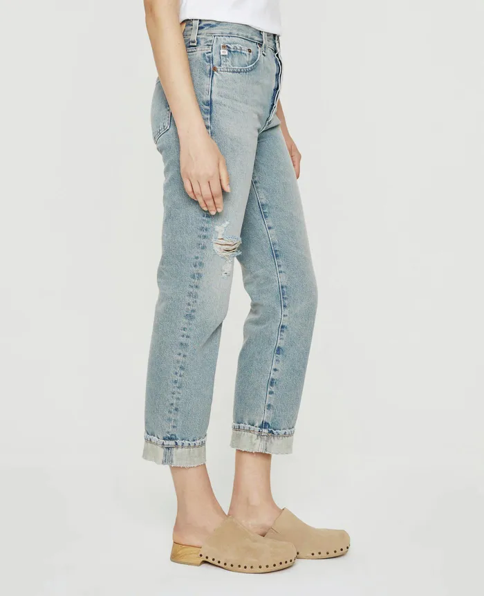 AG Jeans Denim Women Alexxis Crop 21 YEARS ROAD TRIP DESTRUCTED