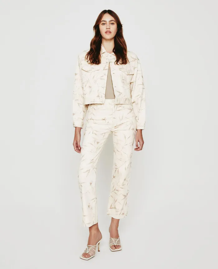 AG Jeans Denim Women Kinsley WINTER FLOWER ALMOND BISCOTTI