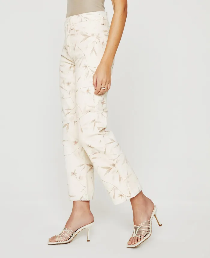 AG Jeans Denim Women Kinsley WINTER FLOWER ALMOND BISCOTTI