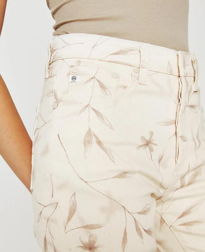 AG Jeans Denim Women Kinsley WINTER FLOWER ALMOND BISCOTTI