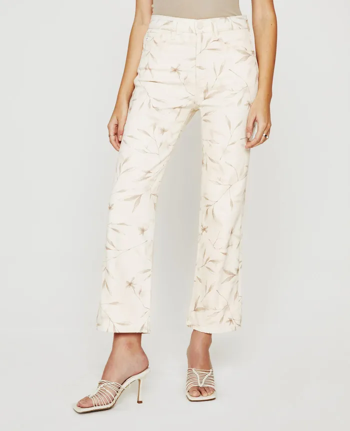 AG Jeans Denim Women Kinsley WINTER FLOWER ALMOND BISCOTTI