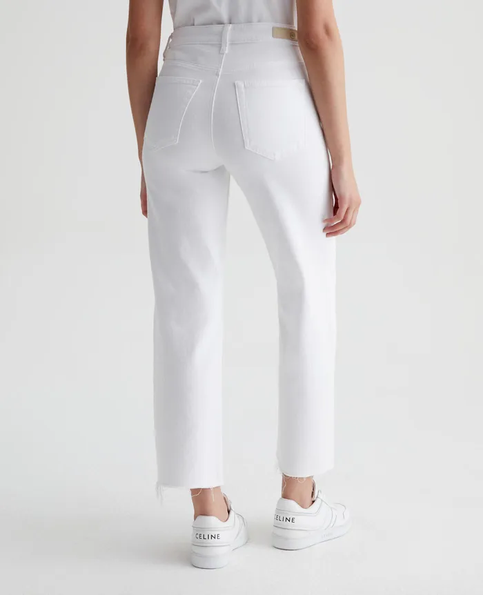 AG Jeans Denim Women Saige Wide Leg Crop MODERN WHITE