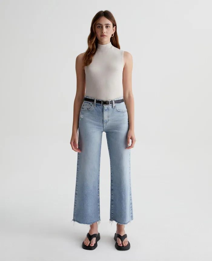 AG Jeans Denim Women Saige Wide Leg Crop WINDSWEPT