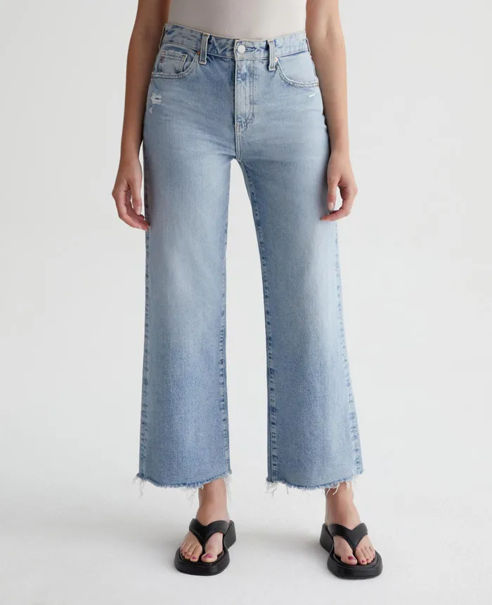 AG Jeans Denim Women Saige Wide Leg Crop WINDSWEPT