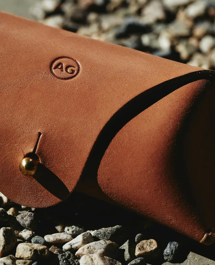 AG Jeans Leather Goods WomenMen AG Eyeglass Case NATURALBRASS
