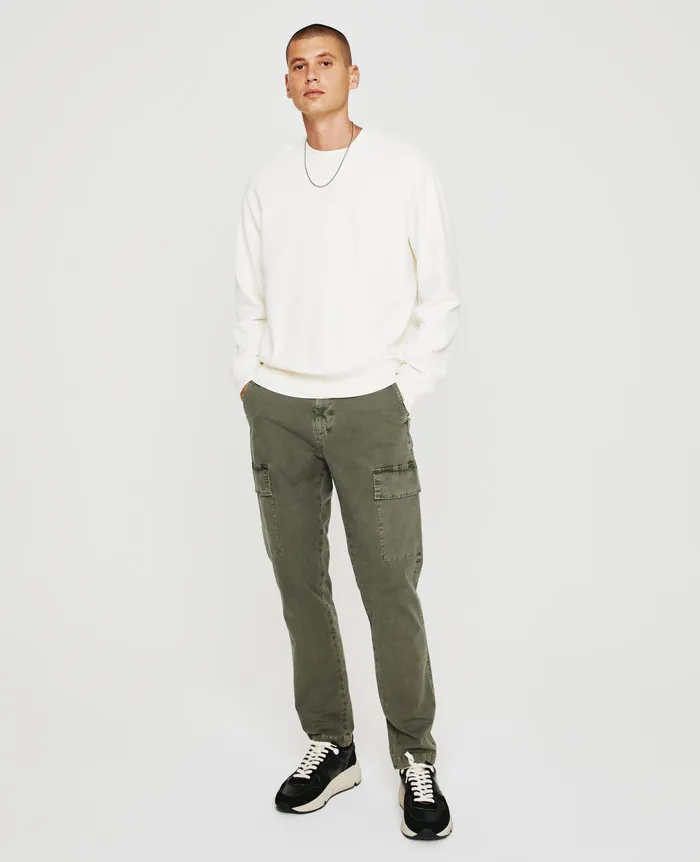 AG Jeans Pants Men Wells Cargo SULFUR ARMORY GREEN