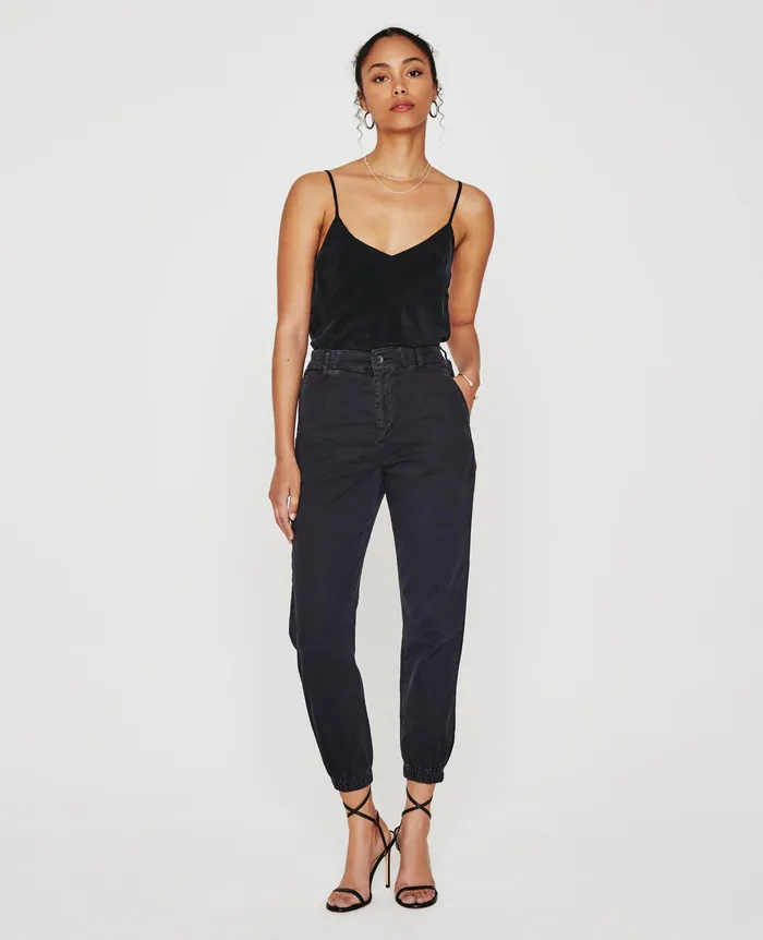 AG Jeans Pants Women Caden Jogger SULFUR BLACK