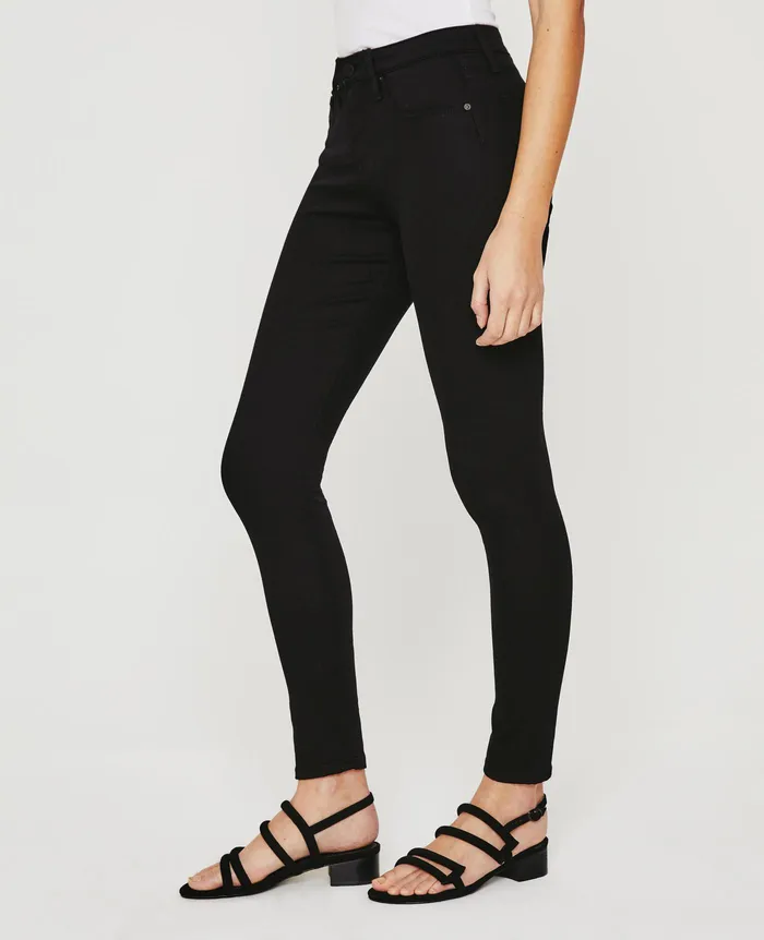 AG Jeans Pants Women Farrah Ankle Seamless SUPER BLACK