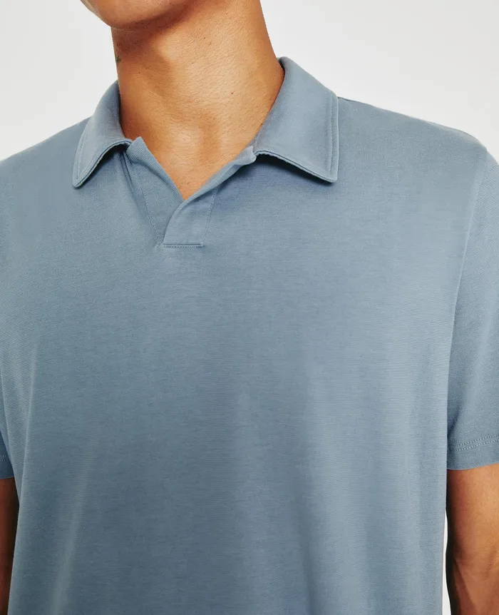 AG Jeans Polos Men Bryce Johnny Collar COLDWATER SLATE AG Jeans Polos Men Bryce Johnny Collar COLDWATER SLATE