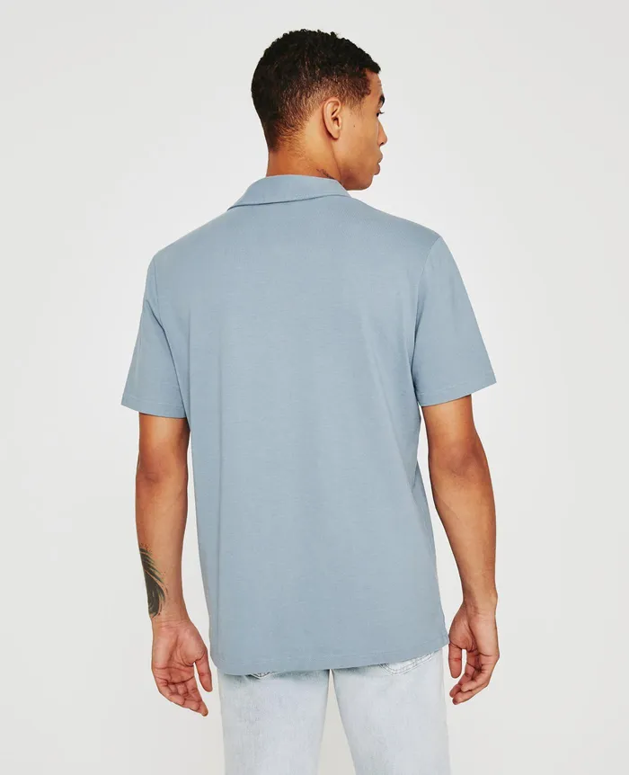 AG Jeans Polos Men Bryce Johnny Collar COLDWATER SLATE AG Jeans Polos Men Bryce Johnny Collar COLDWATER SLATE