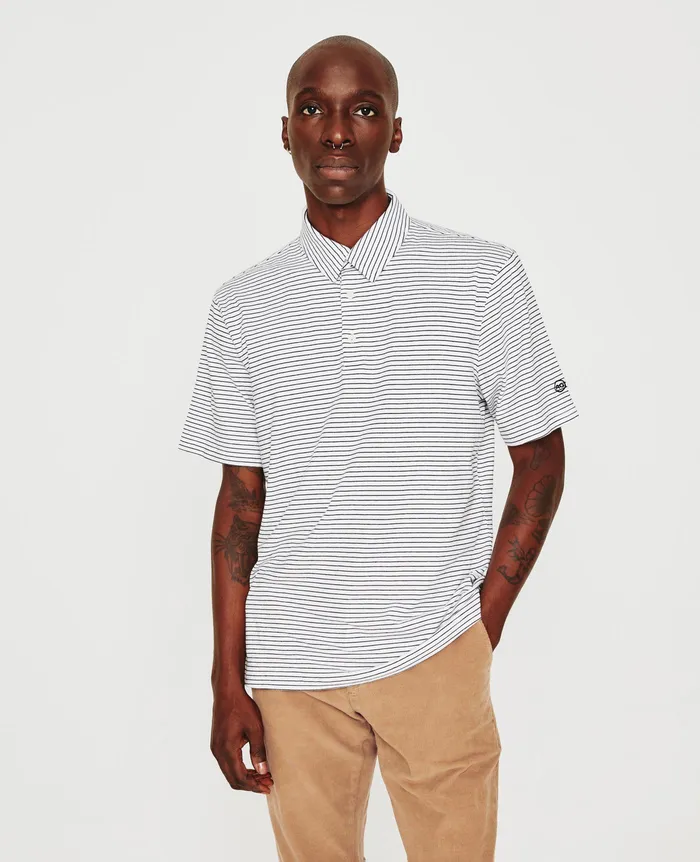 AG Jeans Polos Men Bryce Polo TRUE WHITETRUE BLACK