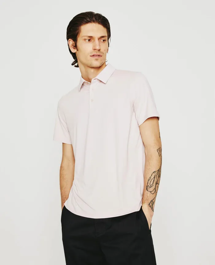 AG Jeans Polos Men Bryce Polo VINTAGE PINK