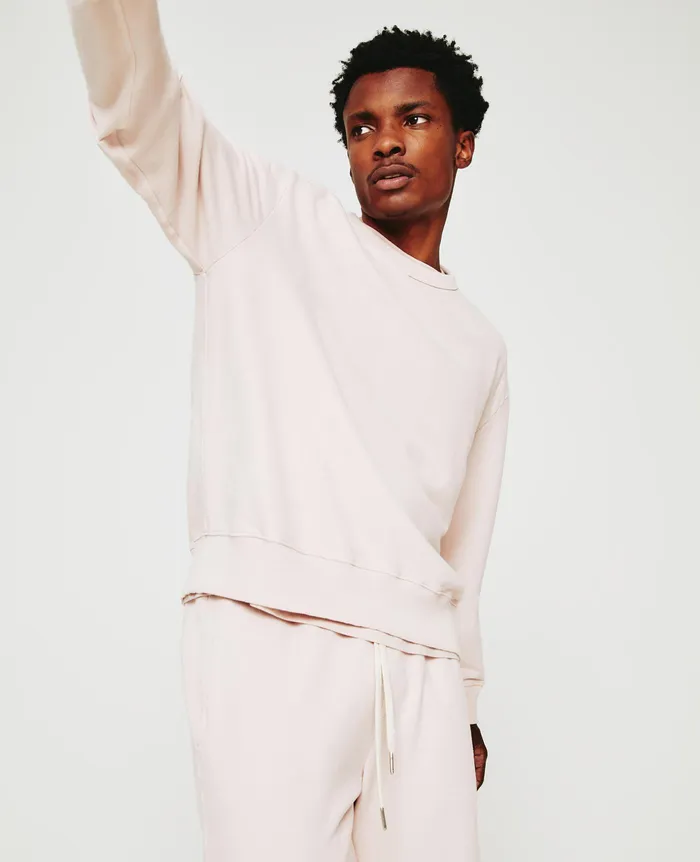 AG Jeans Sweatshirts Men Arc Crew VINTAGE PINK