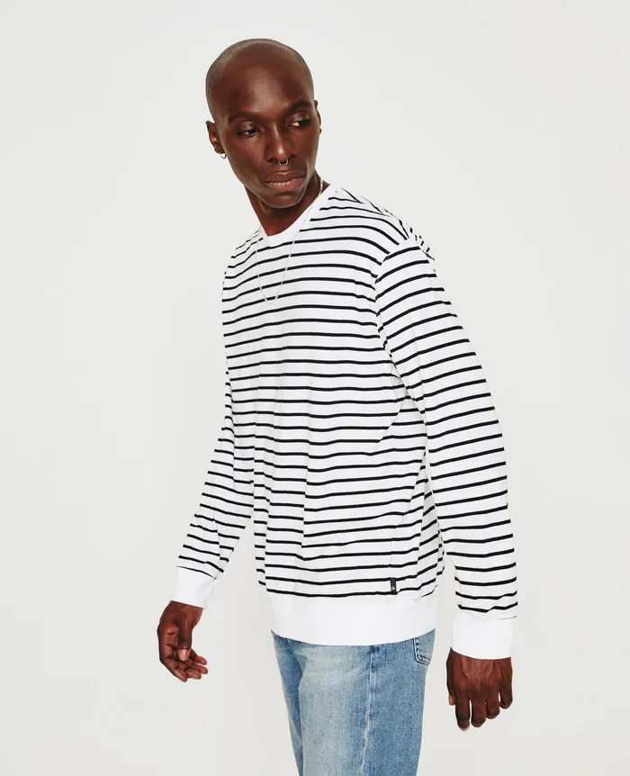 AG Jeans Sweatshirts Men Wesley Pullover TRUE WHITETRUE BLACK AG Jeans Sweatshirts Men Wesley Pullover TRUE WHITETRUE BLACK