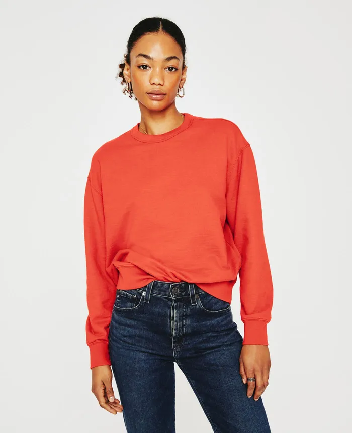 AG Jeans Sweatshirts Women Nova Crew TERRA COTTA