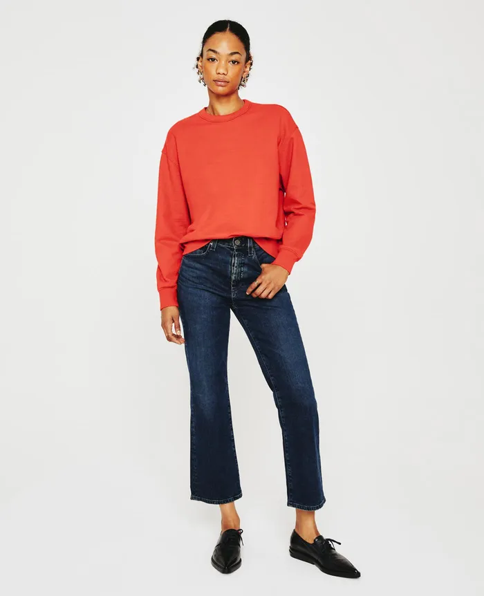 AG Jeans Sweatshirts Women Nova Crew TERRA COTTA AG Jeans Sweatshirts Women Nova Crew TERRA COTTA