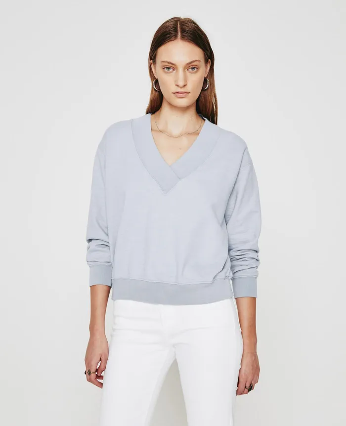 AG Jeans Sweatshirts Women Nova Vee WHITE SANDS