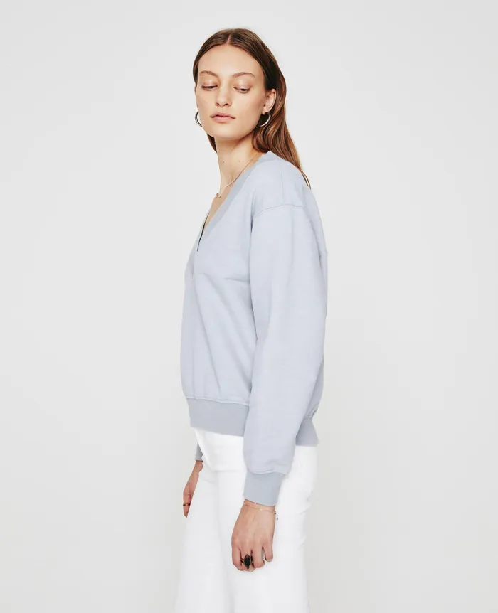 AG Jeans Sweatshirts Women Nova Vee WHITE SANDS AG Jeans Sweatshirts Women Nova Vee WHITE SANDS