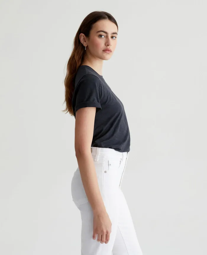 AG Jeans Tees and Tanks Women Jagger Crew 5 YEARS TRUE BLACK AG Jeans Tees and Tanks Women Jagger Crew 5 YEARS TRUE BLACK