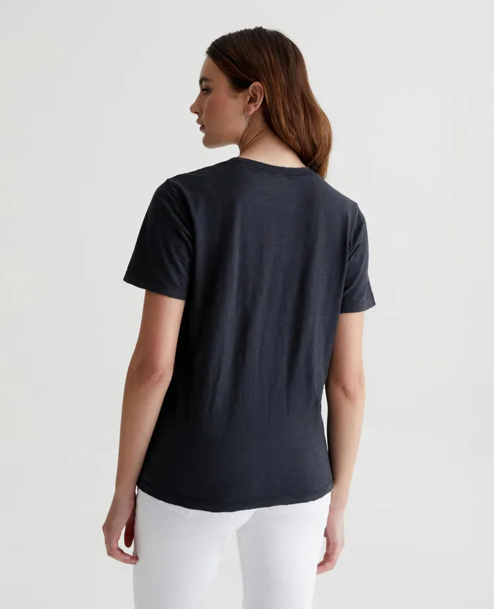 AG Jeans Tees and Tanks Women Jagger Crew 5 YEARS TRUE BLACK AG Jeans Tees and Tanks Women Jagger Crew 5 YEARS TRUE BLACK