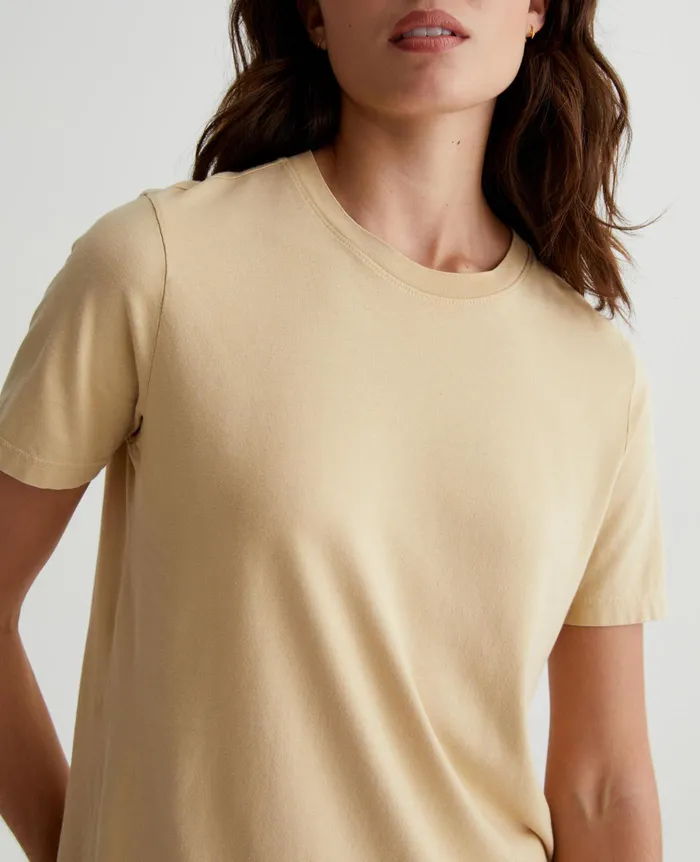 AG Jeans Tees and Tanks Women Jagger Crew WHEAT FIELDS AG Jeans Tees and Tanks Women Jagger Crew WHEAT FIELDS