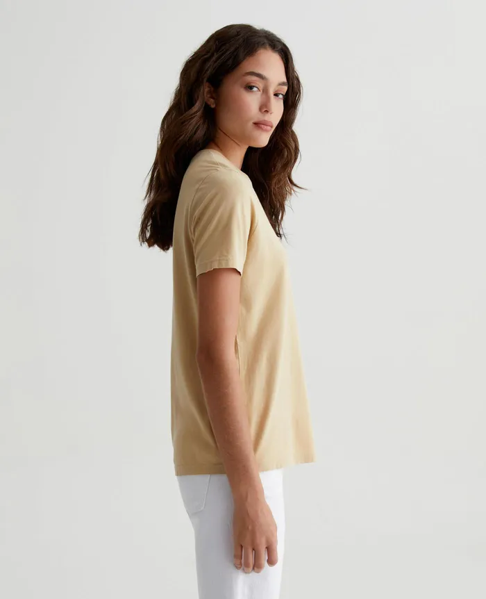 AG Jeans Tees and Tanks Women Jagger Crew WHEAT FIELDS AG Jeans Tees and Tanks Women Jagger Crew WHEAT FIELDS