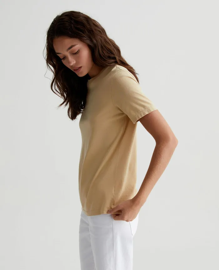 AG Jeans Tees and Tanks Women Jagger Crew WHEAT FIELDS AG Jeans Tees and Tanks Women Jagger Crew WHEAT FIELDS