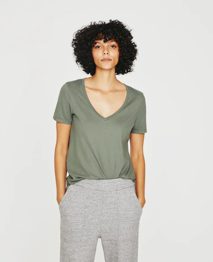 AG Jeans Tees and Tanks Women Jagger Vee HUNTER SAGE AG Jeans Tees and Tanks Women Jagger Vee HUNTER SAGE