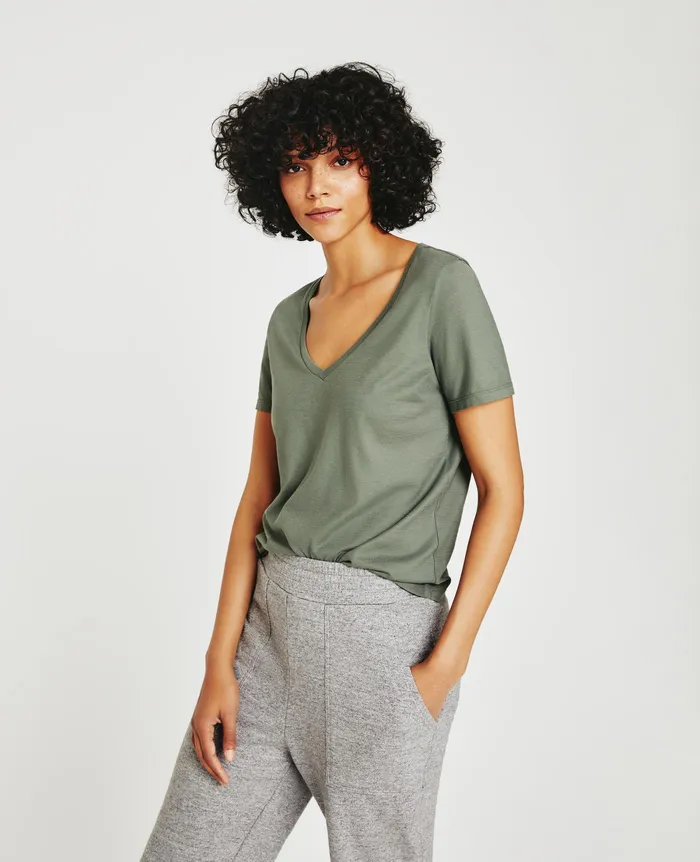 AG Jeans Tees and Tanks Women Jagger Vee HUNTER SAGE AG Jeans Tees and Tanks Women Jagger Vee HUNTER SAGE