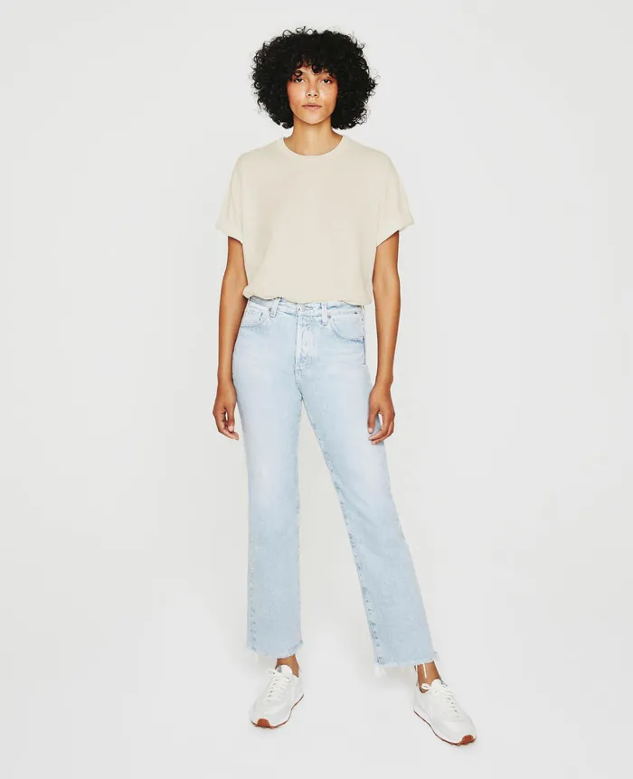 AG Jeans Tees and Tanks Women Karter ExBoyfriend IVORY DUST AG Jeans Tees and Tanks Women Karter ExBoyfriend IVORY DUST