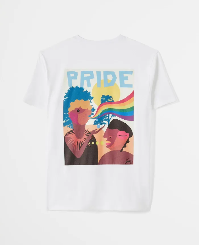 AG Jeans Tees and Tanks WomenMen Bryce Crew PRIDE IS BELONGING TRUE WHITE AG Jeans Tees and Tanks WomenMen Bryce Crew PRIDE IS BELONGING TRUE WHITE